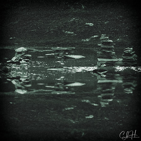 Cairns in the Water. County Clare, Ireland. 2019