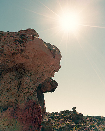 Sun in the Eye. Gooseberry Badlands, Wyoming. 2020
