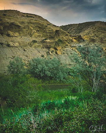 Cliffs Overseeing Clark’s Fork. Clark, Wyoming. 2020