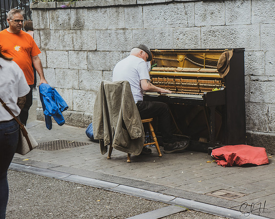 Irish Piano Man. Cork, Ireland. 2019